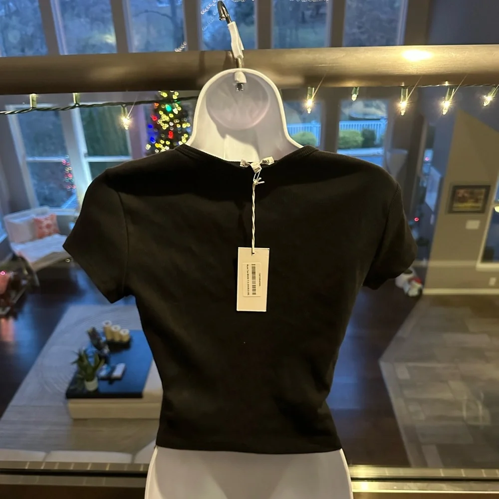 Make it a double” reformation martini baby tee - Picture 7 of 8